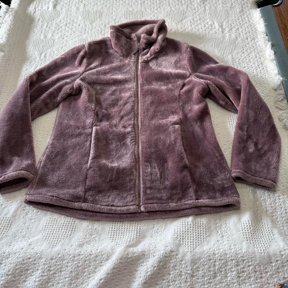32 Degrees Purple Fur/Fleece Zip Up (L)